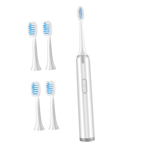 NOLITOY Schallzahnbürste mit 4 Aufsätzen