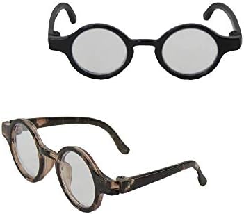 American Fashion World Two Pairs of Tortoise Shell Glasses made for 14 inch dolls such as Wellie Wishers