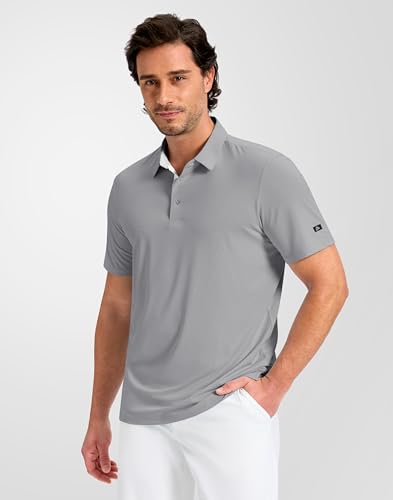 Image of Obla Mens Golf Shirt Short Sleeve Dry Fit Moisture Wicking Performance Athletic Casual Work Collared Polo Shirts for Men