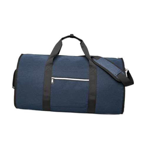 Garment Duffel Bag Business Travel Bag Shoulder Bag Carry on Garment Bag Suit Bag for Trips Holiday Hiking Business Men Women, Blue