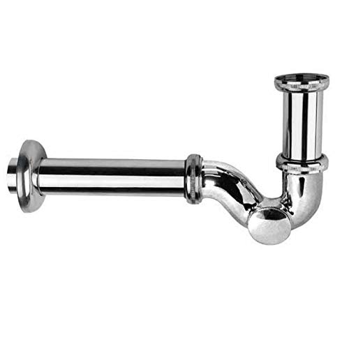 flacher Siphon Ablaufgarnitur für Waschbecken und Bidet Syphon mit...