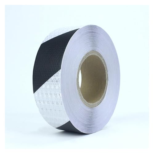 Rouleau de ruban réfléchissant extérieur, barrière de sécurité autocollante, avertissement étanche, for véhicules, vélos, vêtements, casques, boîtes aux lettres, logo guide en sergé, 2 po × 148 pi(Flu