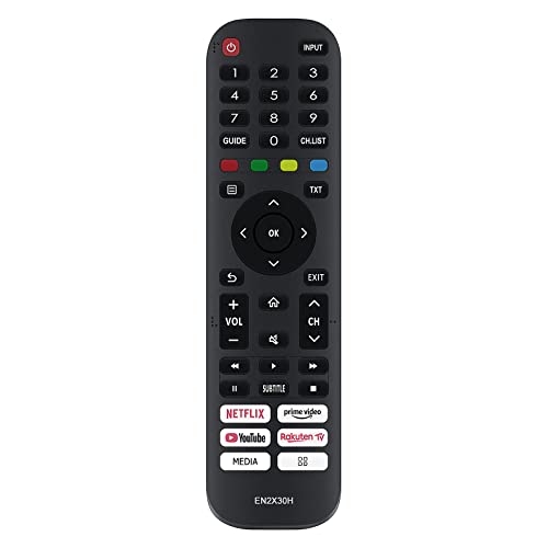 VINABTY EN2X30H Replacement Remote Control fit for Hisense TV HT279824 T279824 32A35EEVS 40A5600F A20250D A210502 A21092832A5620F 40A5620F 32A5600F A20251K A5620F A5600F