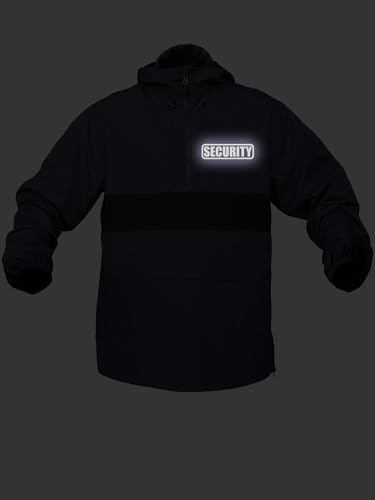 Smart People Clothing Security Zipped Pocket Anorak with Reflective Decoration Front and Back4