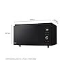 LG MJ3965BPS - Horno Microondas, 4 en 1, con Display Digital, de 39 Litros y 1100 W, Función Smart Inverter y EasyClean, Cocina Más Rápido, Mantiene Sabor, Color Negro #2