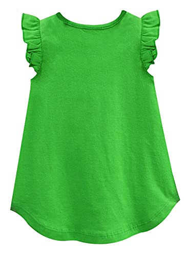 Image of A.T.U.N. (All Things UBER Nice) Girl's Polyester Regular Fit Solid Round Neck Knee Length Regular Top