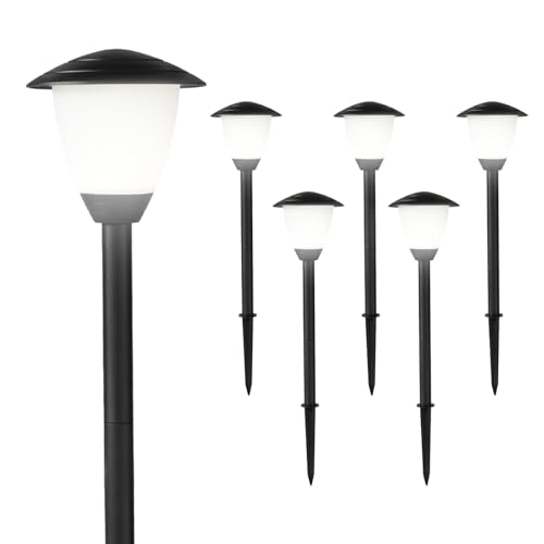MULANDI 6 Pack Low Voltage Landscape Lighting LED Landscaping Lights, 1.7W 12V AC DC, 3000K Warm...