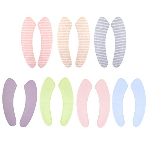 7 Paar WC Sitzbezüge Wärmer Toilettensitzabdeckung Pads, Selbstklebend Waschbar Toiletten Sitz, WC-Sitzbezüge Plüsch, Leicht zu Tragen, Wiederverwendbar, 2 Universalgröße, Waschraum-Badezimmerzubehör