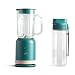 Juicer Multi-Function 220V Household Fruit Small Portable Raw Juice Blender Juice Cup Glass Body One Machine Double Cups Juice/Food Supplement/Crushed Ice 350W 600ML 15.4X11.7X32.5cm