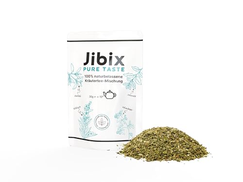 Jibix Kräuter Tee 100% naturbelassen 30g | Eibisch | Himbeerblätter | Salbei | Minze
