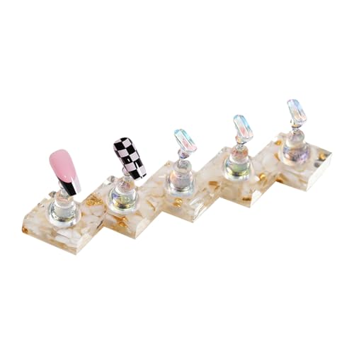 Nixiara Soporte Para Uñas Para Pintado,Portaúñas Para Exhibición y Pintado - Herramienta Reutilizable Para Entusiastas Del Maquillaje Y Principiantes
