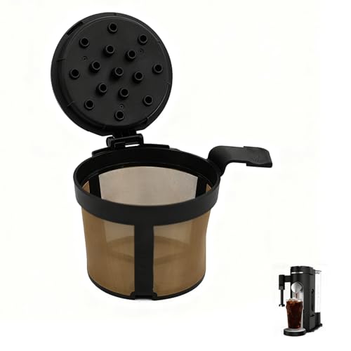 Coffee filter compatible with Ninja PB051 / PB040 / PB041ST- coffee grinder compatible with Ninja beans - gold 304 stainless steel mesh reusable - Coffee pod accessories 1PCS