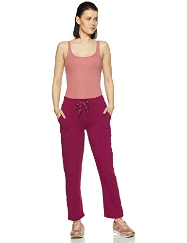 Image of Van Heusen Women's Cotton Lounge Pants | Drawstrings & Side Pockets | Cotton Stretch | Smart Tech finish | Sweat Absorbent | Breathable Fabric | At home pyjamas | Everyday Comfort | Solid Colors | Style 55302