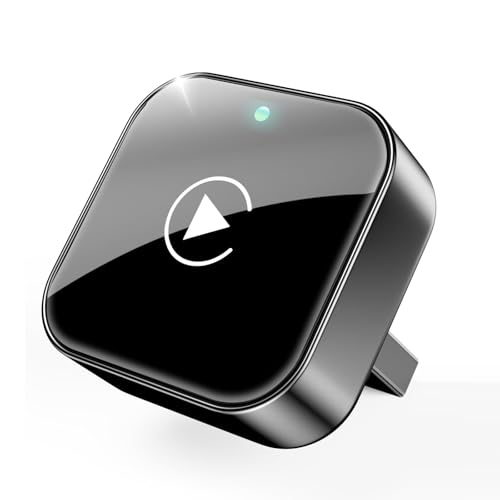 Wireless Carplay Adapter mit Wired Carplay (USB to C), Metalldesign Mini Wireless Car Play Adapter für iPhone ios 10+ System, Schnelle Verbindung, Stabile Steuerung, Keine Verzögerun