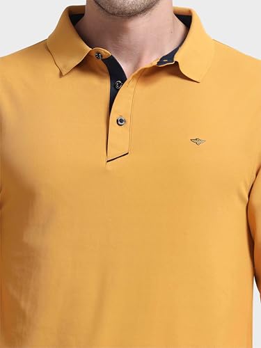 Image of STELLERS Men's Full Sleeve Polo T-Shirt | Feather Touch Feel | Odour Resistant | Wrinkle Free | Quick Dry | Stretchable | Lightweight | Anti-Static | UV Resistance | Anti-Microbial