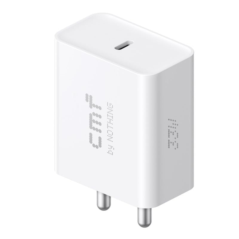 Image of CMF by Nothing 33W Type-C Charger Adapter for CMF Phone 1 /Nothing Phone 2A Plus /Phone 2 /Phone 1 /Buds /Ear Stick - 33-watt Quick Charge 3A Wall Android Charging Adaptor for Nothing Mobile Phone, White