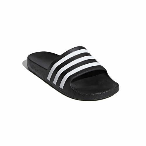 adidas adidas unisex-adult Adilette Aqua Slides Black/White/Black 13