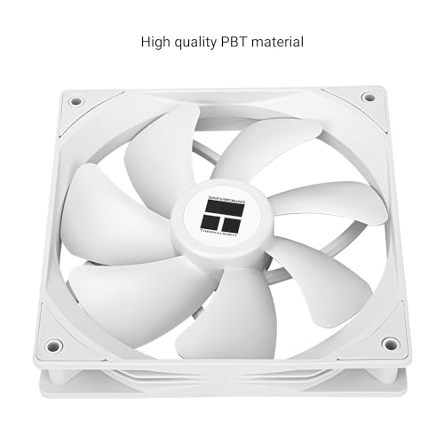 Image of Thermalright TL-C14CW CPU Fan 140mm Case Cooler, 4Pin PWM Silent Computer Fan with S-FDB Bearing Included, up to 1500RPM Cooling PC Cooling (White)