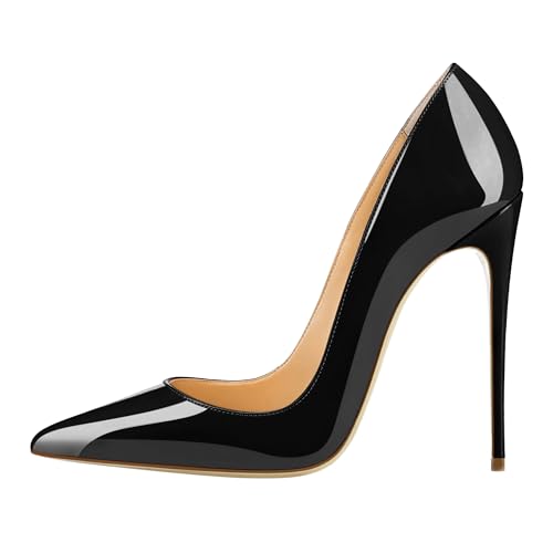 EDEFS Damen Klassische Pumps Bequeme High Heels Elegante Schuhe Spitze Stiletto Pumps Schwarz Größe EU39 EDEFS Damen Klassische Pumps Bequeme High Heels Elegante Schuhe Spitze Stiletto Pumps Schwarz Größe EU39
