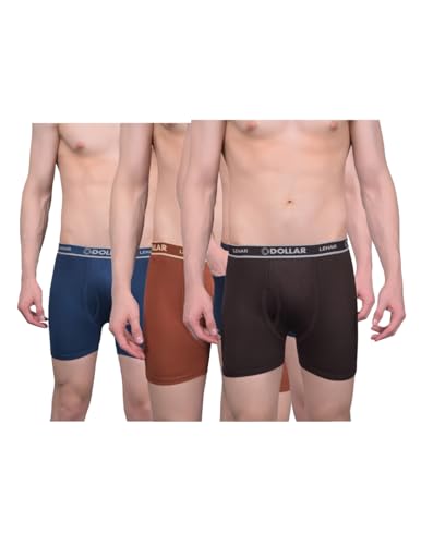 Image of Dollar Lehar Mens Combed Cotton Trunk - Actual Colour May Vary