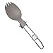 Folding Spoon, Spork, and Fork Set for Camping, Hiking, and Backpacking - Lightweight Outdoor Tableware with Matte Finish（Spork）