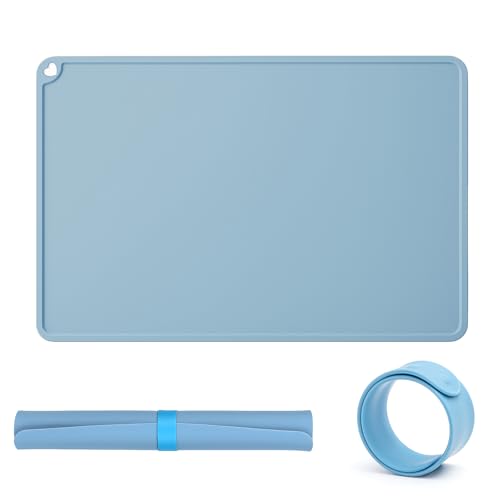 KELAV Tapetes de Silicona 60x40 cm, Antiadherente Tapete para Manualidades, Base de Silicona para Pintar para Niños, Silicone Painting Mat para Manualidades Pintura Bricolaje