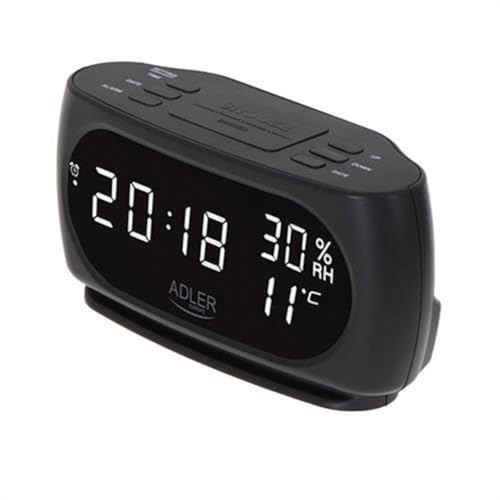 Reloj LED Adler con medición de temperatura constante e higrómetro interior 3