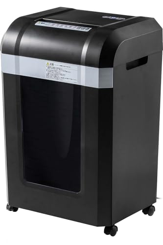 サンワダイレクト シュレッダー 超高速 A4/3秒細断 ミニクロス(4×12mm) カード・ホッチキス対応 大容量30L 電動 業務用 400-PSD055