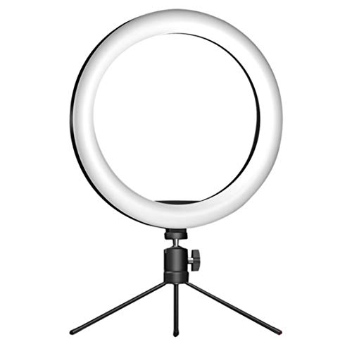 ABETTERU Photography 10 Inch LED Ring Light Tripod Stand Remote Control 3200K-5500K Dimmable Ring Light for TIKTOK,Video Live Stream, Makeup, Photography Compatible with iPhone Android