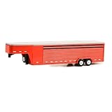 Greenlight 1/64 26ft Continuous Livestock Gooseneck Trailer, Red, Hitch & Tow Trailers 30423