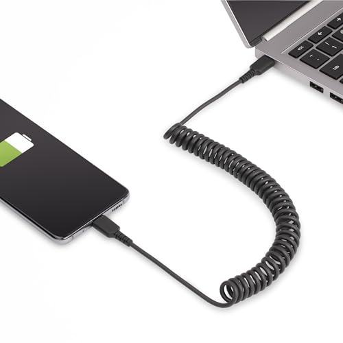 StarTech.com Câble de Charge USB C de 1m Adaptateur USB C vers USB C Enroulé à Usage Intesif Câble Thunderbolt 3 en Fibre Aramide Robuste Cordon - vue 8