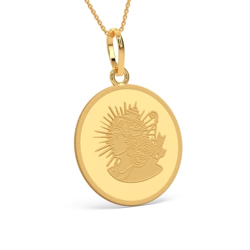 Image of KALYAN JEWELLERS 24K (999) Purity Shree Ram Gold Coin Pendant 2 Gms