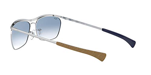 Ray-Ban 0RB3619 Occhiali da Sole, Argento, 60