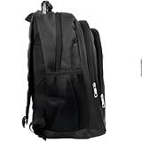 Mochila Executiva, Poliéster, Preta, 48x30x17cm, 24L, Compartimento para Notebook 18 Polegadas, 3 Divisões, Reforçada