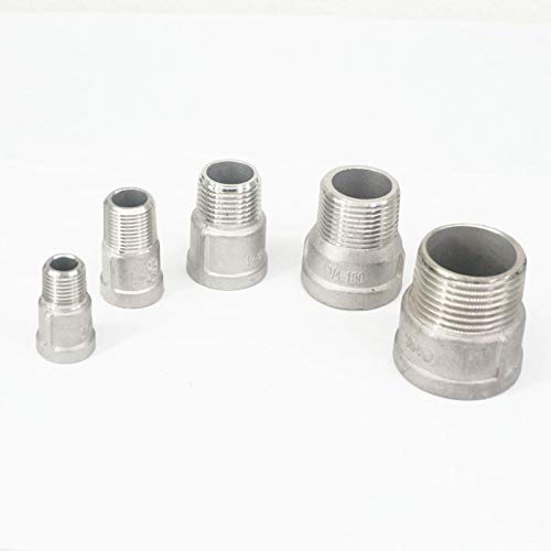 Adaptador BSP de acero inoxidable 304 hembra a macho de 1-1/2 pulgadas para tubería 4