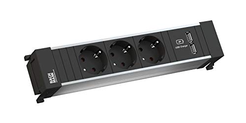 Preisvergleich Produktbild Bachmann Power Frame Medium 3X Schutzkontakt 1xUSB Charger