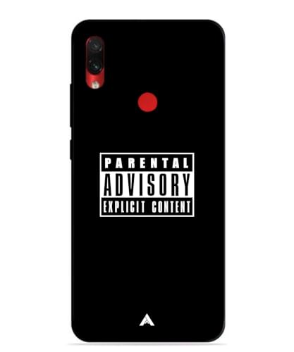 Image of Premium Explicit Case for Xiaomi Redmi Note 7 Pro Soft-Touch Metal TPU Back Cover, Shockproof, Designer, Aesthetic Mobile Phone Case (Glossy Finish)