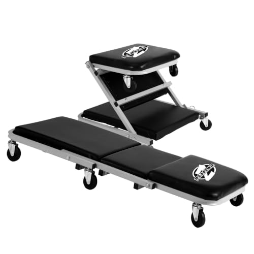 Pro-Lift C-2036D Grey 36' Z-Creeper Seat , Black