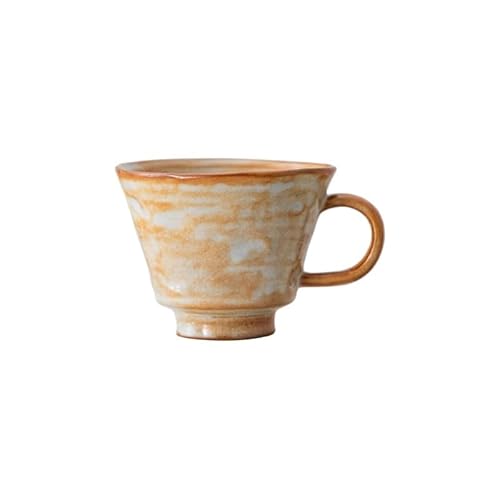 Verano-JP 手作り粗陶器コーヒー杯 水差し 高い審美性の磁器杯 180ML 家庭事務所茶館カフェ適用