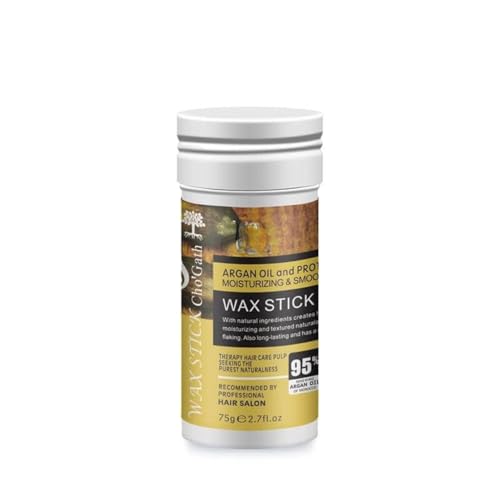 Image of Hair Wax Stick - Flyaway Control and Styling Pomade for Kids, Women, and Men - Hair Bun Maker and Accessorie (1 Pack of Wax) (75G, ARGAN)