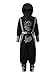 Disfraz de ninja para niños, disfraz de Halloween para niños, para fiestas de disfraces, color negro y gris, 5-6Y/110