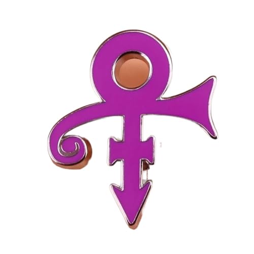 New 2024 Purple Rain Symbol Enamel Pin Prince Rogers Nelson Brooch Art Musicial Pin Badge Fashion Accessories Creative Gift