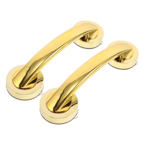 Gogogmee 2個吸盤式粘着ハンドル 工具不要で簡単取り付け 浴室 キッチン ガラス引き戸対応 高齢者 向け滑り止め補助手すり 安定した吸着力と