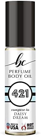 BIOCURA BC Perfume 421 Inspired by Jacob Daisy Dream For Women Replica Fragrance Body Oil Dupes Alcohol-Free Sample Travel Size Concentrated Long Lasting Roll-On 0.3 Fl Oz/10ml