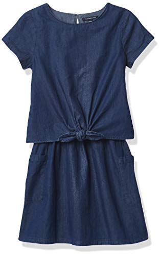 Calvin Klein Girls Shirtdress, Dark Chambray, XL16