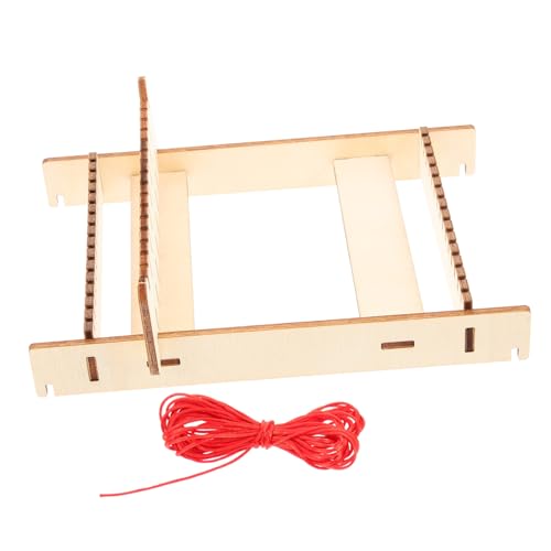 NAMOARLY Wooden Loom Kit for Girls DIY Weaving Machine Toy Early Education Craft Plaything Handmade Knitting Toy Set