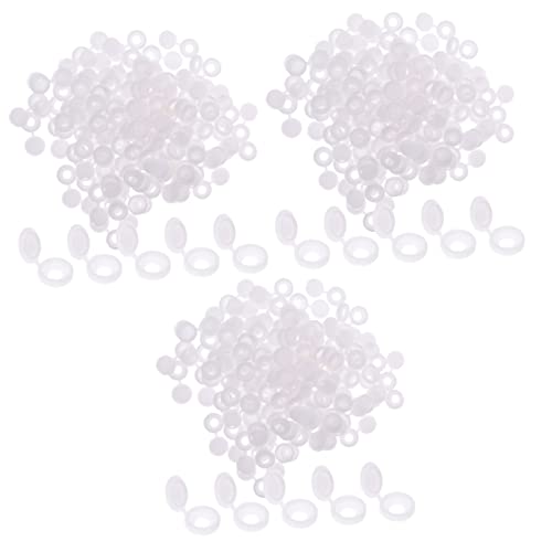 VILLCASE 300pcs Screw Caps for Tapping Screws Decorative Hinged for Furniture Kitchens Material Neat Finish Easy Installation Versatile Use