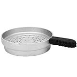Hookah Bowl Charcoal Holder with Handle Reusable Metal Heat Management System Universal Bowl Cover Hookah Accessories(A Style)