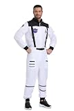 Dormstop Men's Astronaut Costume for Adult Space Suit Halloween Costume (White, L)