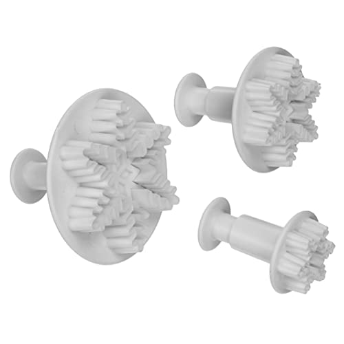 Emporte-pièces En Forme De Flocon De Neige Plongeur À Biscuits En Forme De Flocon De Neige Emporte-pièces En Plastique Emporte-pièces Pour Fondant Moule Outil De...